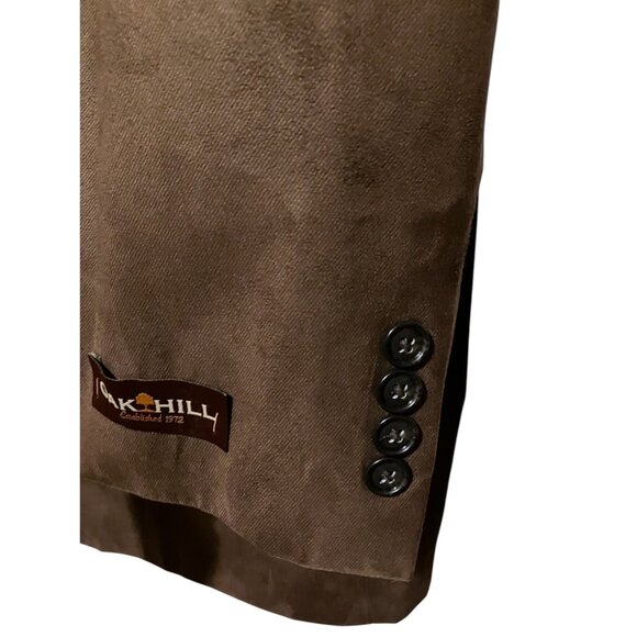 NWT Oak Hill Jacket 64R Blazer Sport Coat Single Breasted Microsuede Twill - Picture 2 of 14